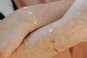Armband met 6 bedels | Gepersonaliseerde letterarmband met 6 initialen of geboortestenen | gftd. jewelry