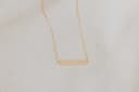 Asjuweel 'The Bar' | Staafvormige ashanger met ketting in zilver of goud | gftd. jewelry