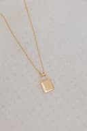 Asjuweel 'Lock' | Slotjesvormige ashanger met ketting in zilver of goud | gftd. jewelry