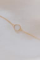 Moedermelk armband 'Round' | Moedermelkjuweel als ronde armband in zilver of goud | gftd. jewelry