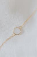 Moedermelk armband 'Round' | Moedermelkjuweel als ronde armband in zilver of goud | gftd. jewelry