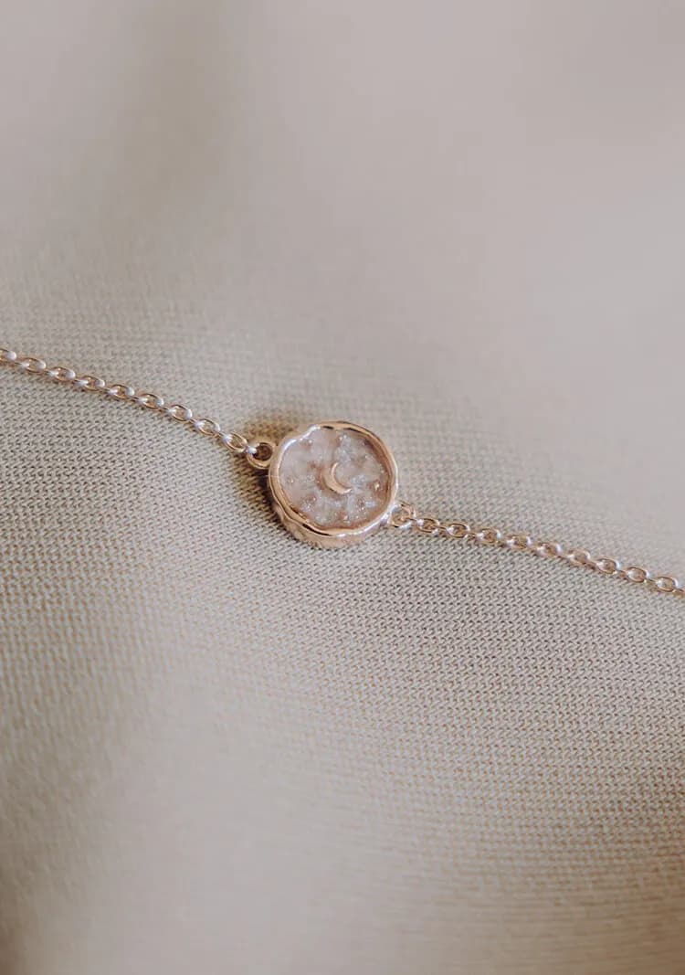 Asjuweel armband 'Moon and Stars' | As verwerkt in maan en sterren bedel | gftd. jewelry