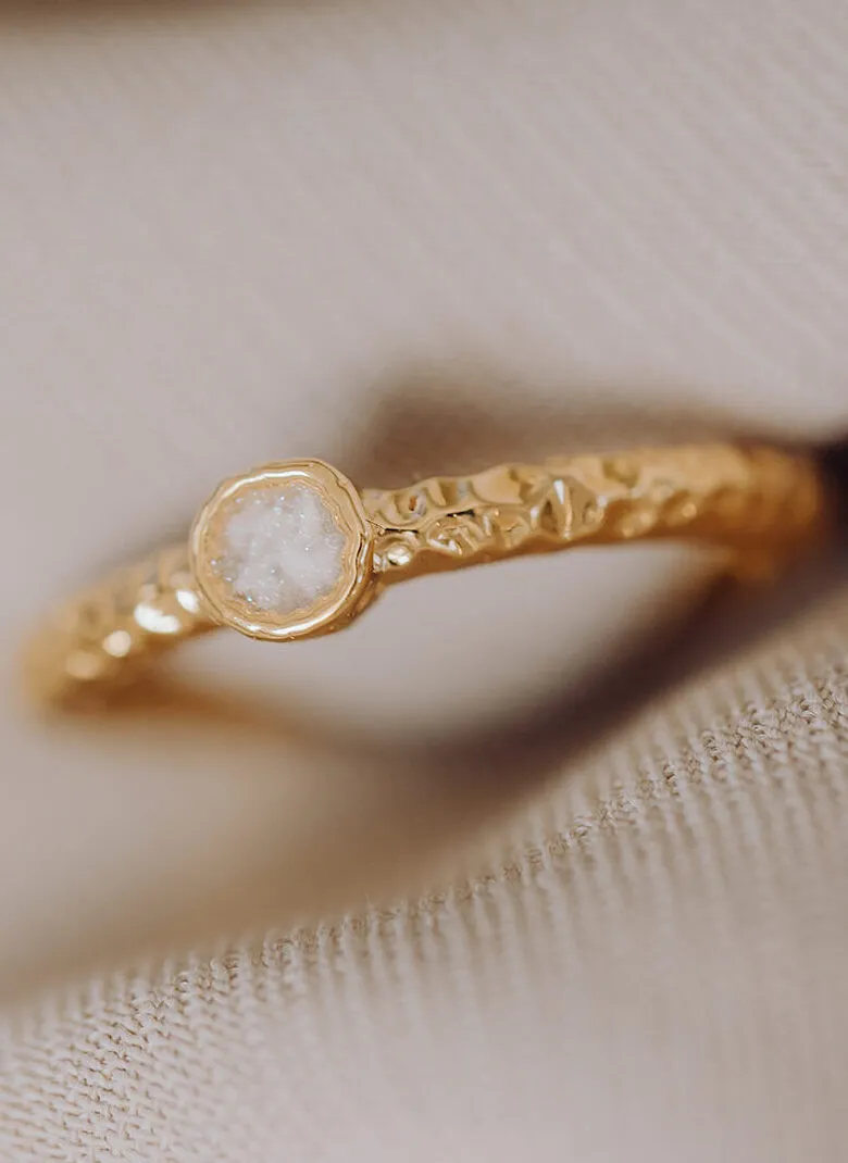 Asring 'Round' | Ronde asring met as in zilver of goud | gftd. jewelry