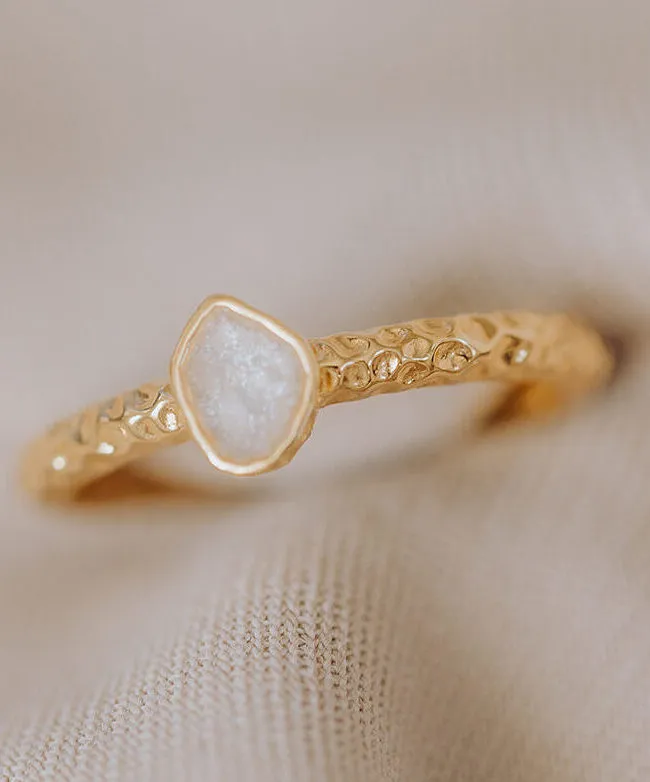 Asring 'Memento' | Ring met as in organische vorm | gftd. jewelry
