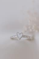 Moedermelk ring 'My Heart' | Moedermelkjuweel als hartjesring in zilver of goud | gftd. jewelry