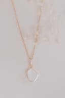 Moedermelk ketting 'Memento' | Moedermelkjuweel met organische hanger | gftd. jewelry