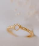 Moedermelk ring 'Rising Sun' | Moedermelkjuweel als ring in zilver of goud | gftd. jewelry