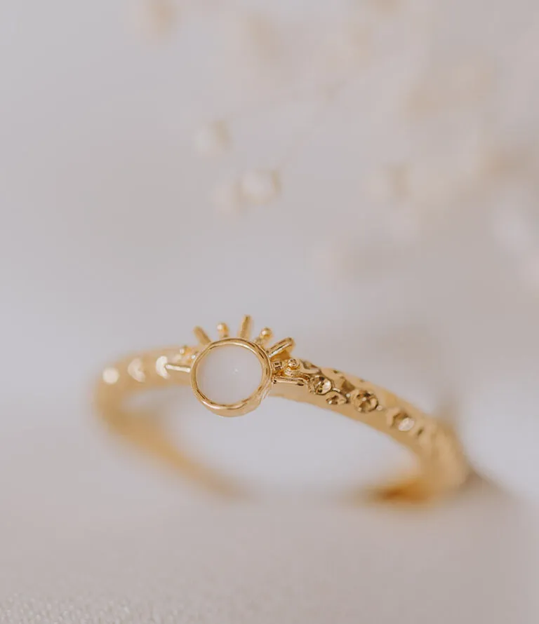 Moedermelk ring 'Rising Sun' | Moedermelkjuweel als ring in zilver of goud | gftd. jewelry