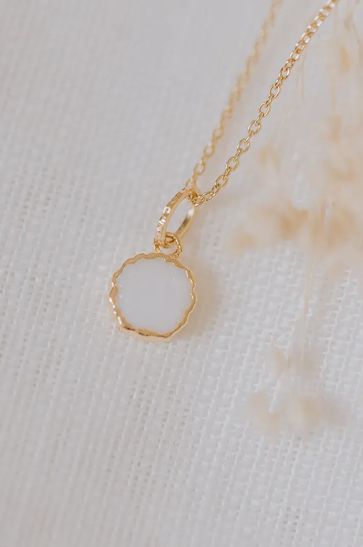 Moedermelk ketting 'Round' | Moedermelkjuweel met ronde hanger | gftd. jewelry