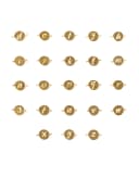 Alfabet met beschikbare letters voor gepersonaliseerde sieraden gftd. jewelry
