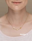 Voorbeeld ketting met letterontwerp design 1 gftd. jewelry