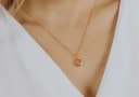 Asjuweel ketting 'Round' | Ronde hanger met as verwerkt | gftd. jewelry