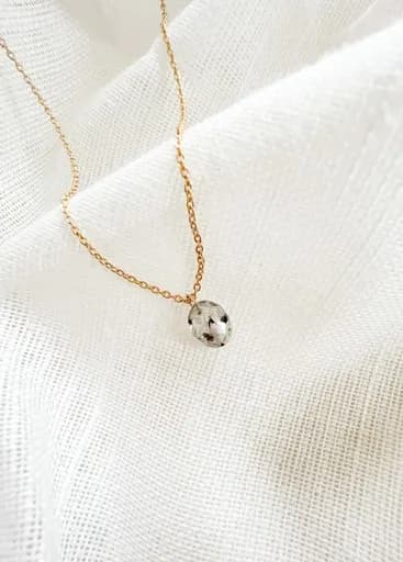 Herinneringssteen ketting 'Ovaal' | As omgevormd tot ovale herinneringssteen | gftd. jewelry