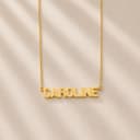 Naamketting handgemaakt verguld gftd. jewelry