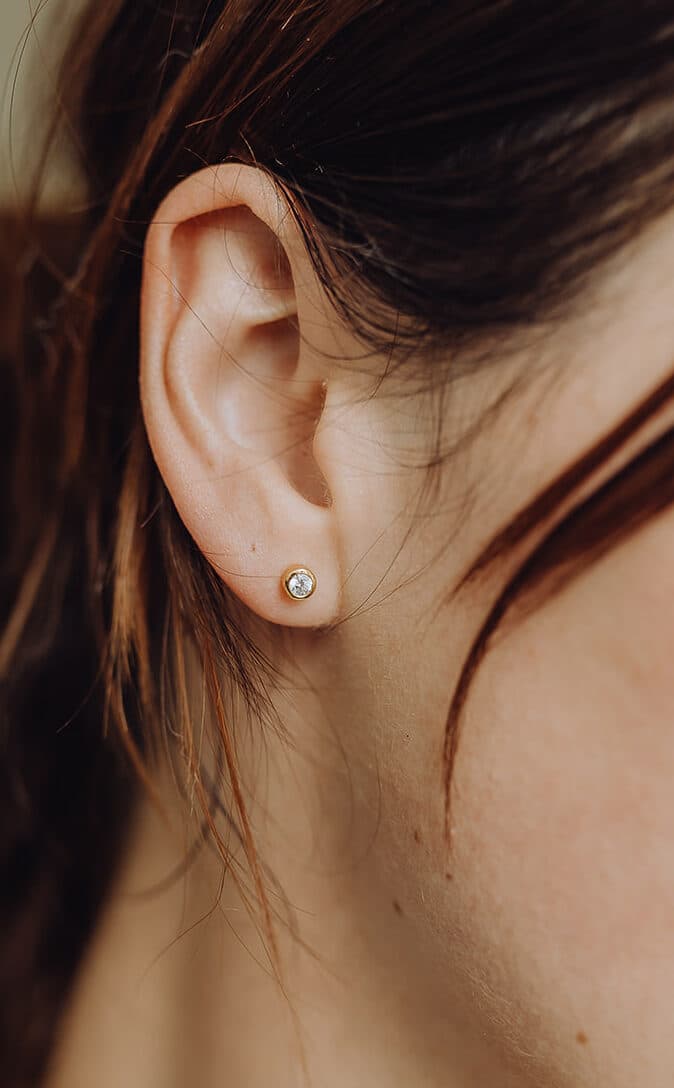 Geboortesteen stud (per stuk)