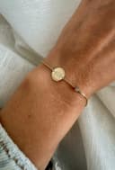 14 karaat gouden armband met gravure | Gepersonaliseerde gouden armband met initiaal of datum | gftd. jewelry