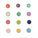 Asjuweel oorbellen 'Round Stud' | As verwerkt in oorknop | gftd. jewelry