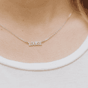 Naamketting drukletters zilver