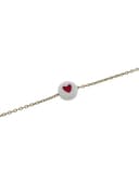 Armband met koesterhartje | Gepersonaliseerde armband met koesterhartje | gftd. jewelry