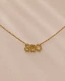 Ketting met 3 letters | Gepersonaliseerde letter ketting | gftd. jewelry