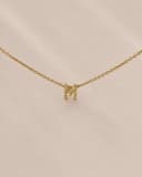 Ketting met 1 letter | Gepersonaliseerde letter ketting | gftd. jewelry