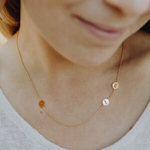 gftd. jewelry gepersonaliseerde ketting met lettters, initialen en geboortestenen