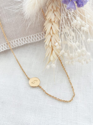 Ketting met 1 bedel voor gravure