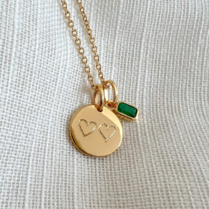 medaillon voor gravure, ketting met vingerprint, ketting met geboortebloem, gepersonaliseerde ketting, gftd. jewelry