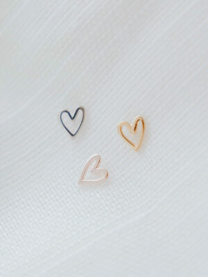 gftd. jewelry harty oorbel; heart stud