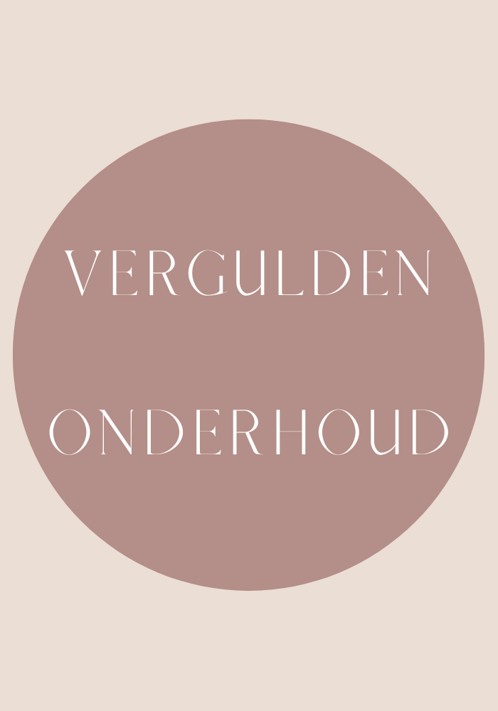 Vergulden / Onderhoud