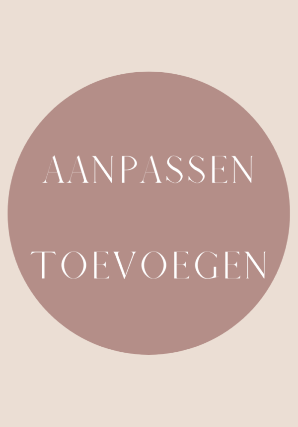 Toevoegingen / aanpassingen