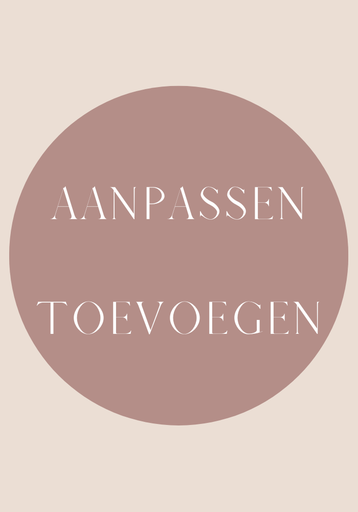 Toevoegingen / aanpassingen